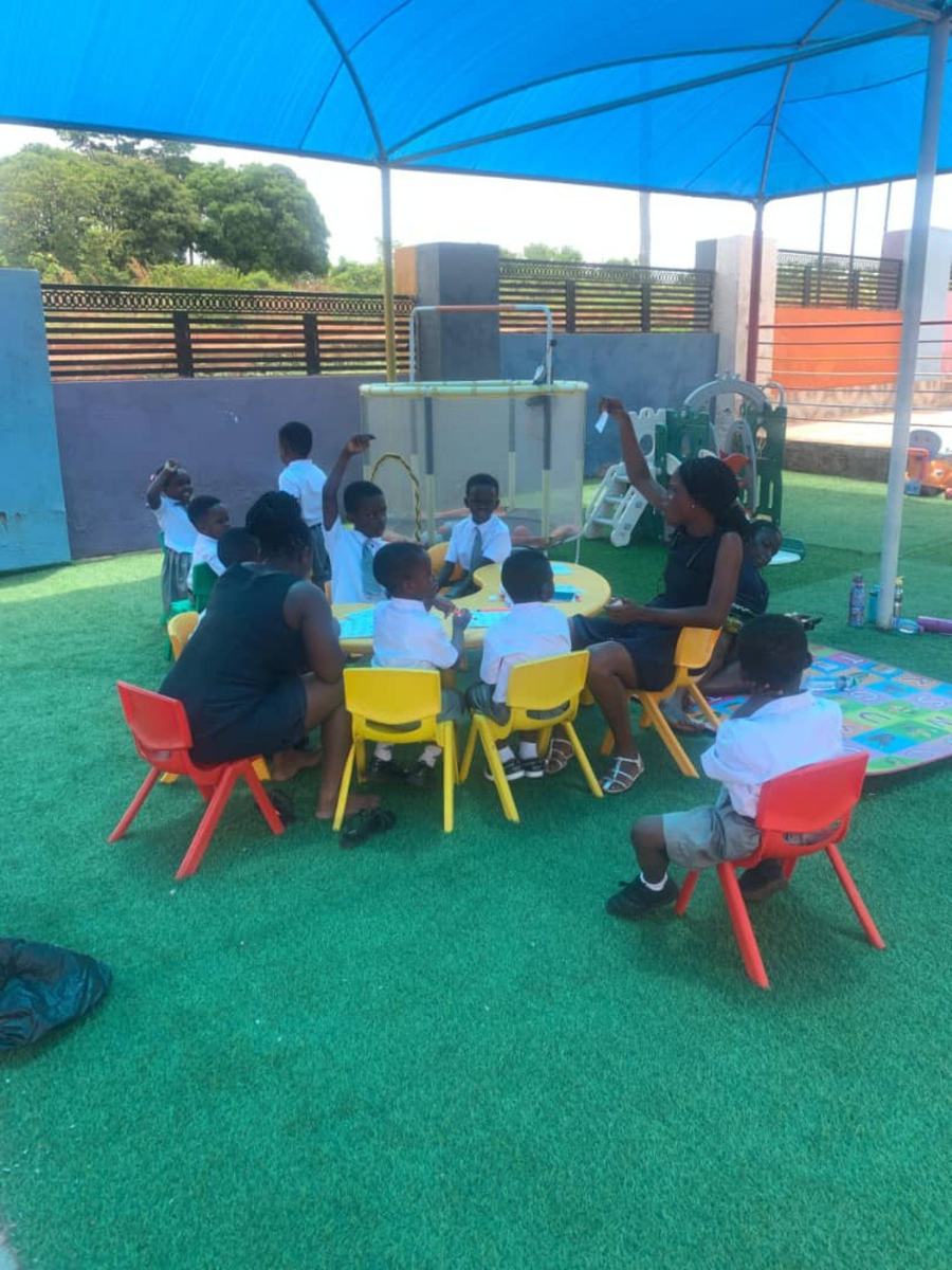 Outdoor learning at Crown Kids College